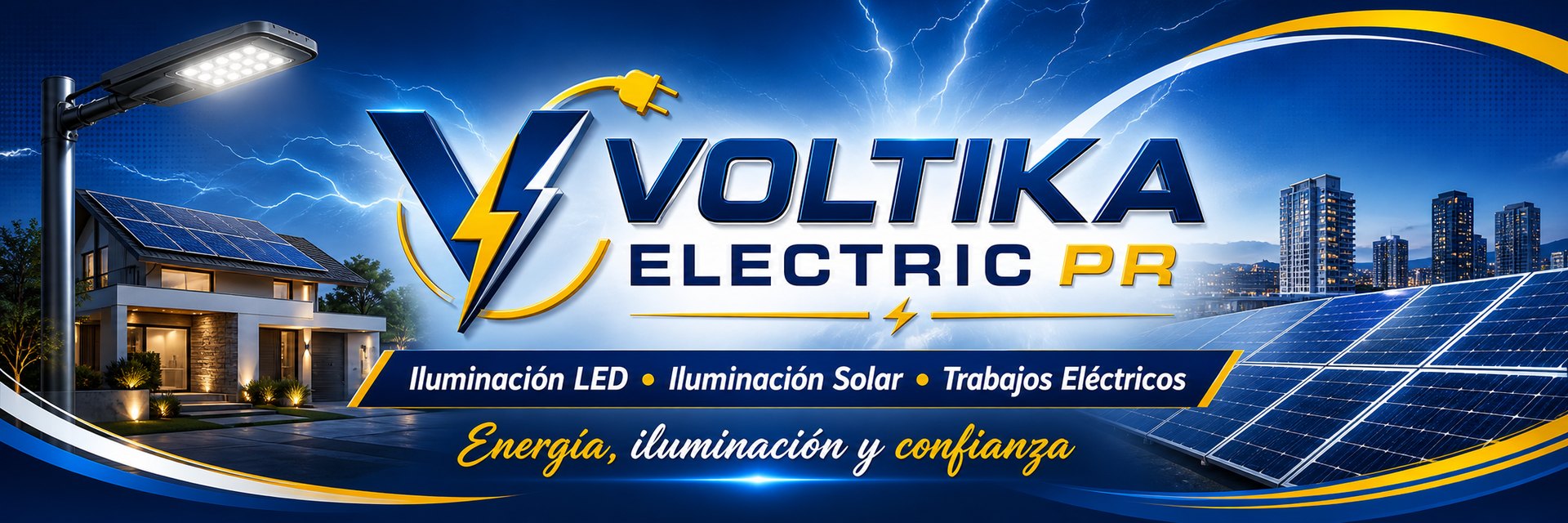 Voltika Electric PR — Iluminación solar y LED en Puerto Rico